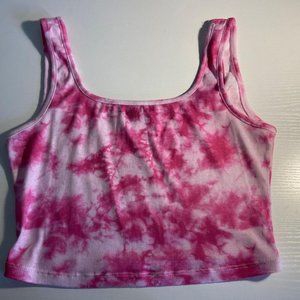 Pink Tie Dye Tank Top